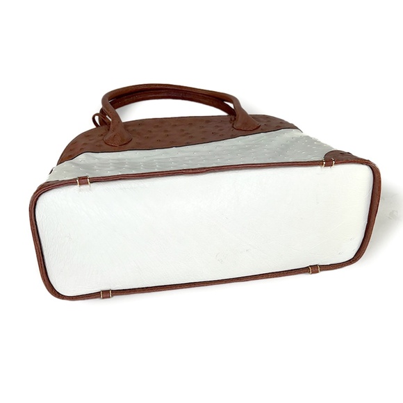 Vintage Women's Classic Bugatti Purse Bag in Ostrich Leather made in S Africa - Picture 6 of 10